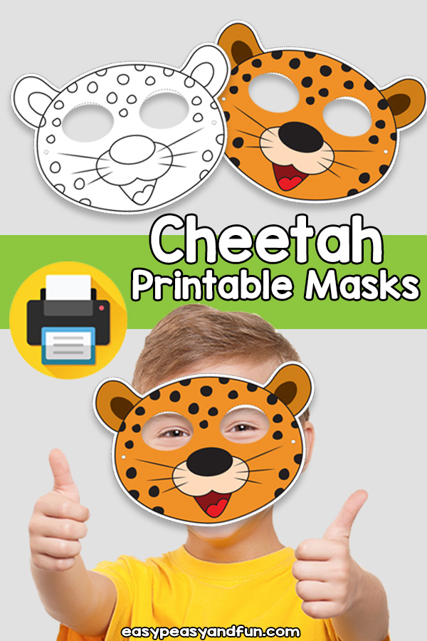 Printable Cheetah Mask Template