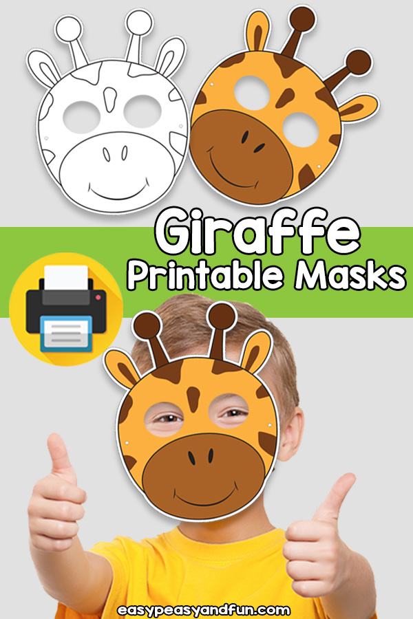 Printable Giraffe Mask Template
