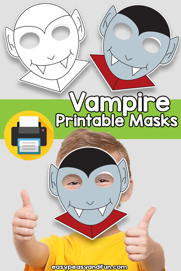 Printable Vampire Mask Template