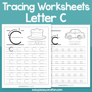 Letter C Tracing Worksheets for Kindergarten