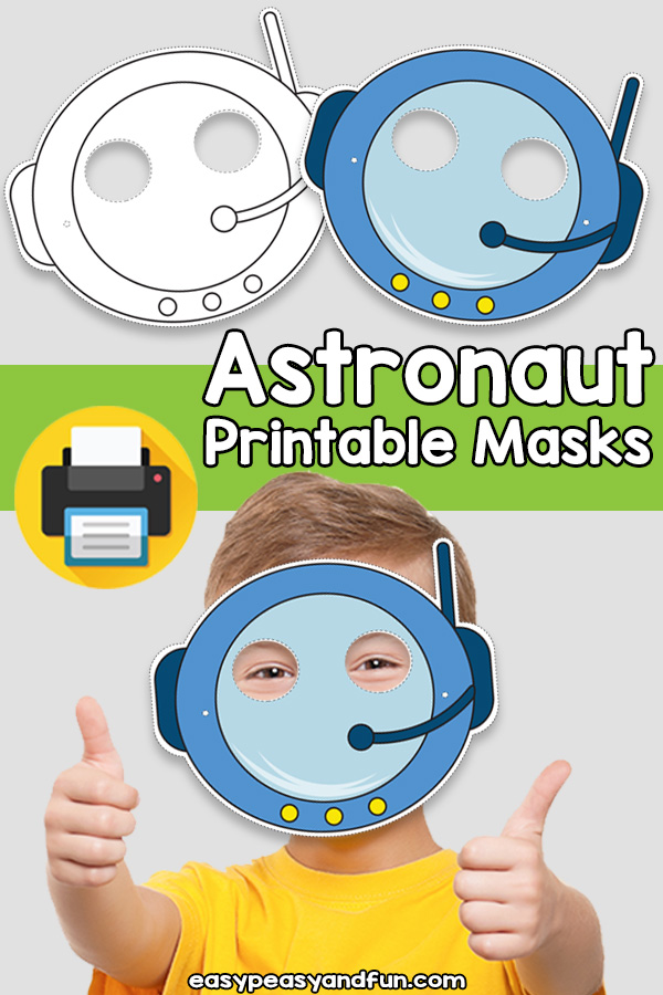 Printable Astronaut Mask Template