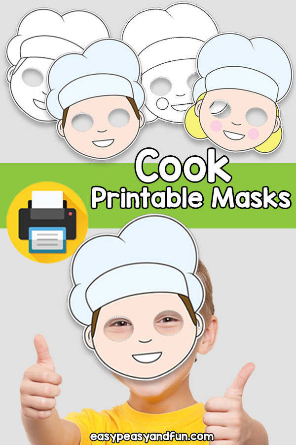 Printable Cook Mask Template