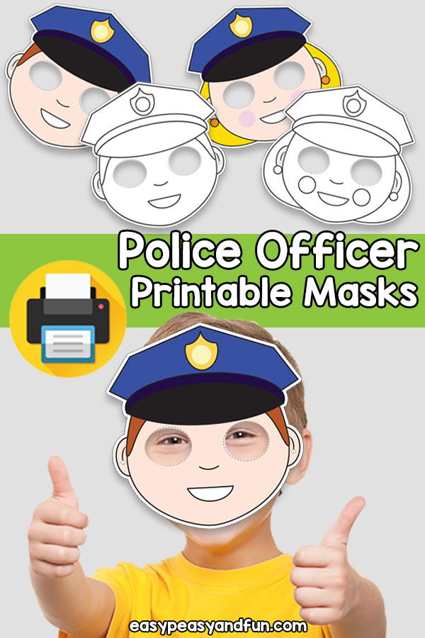 Printable Police Officer Mask Template (1)