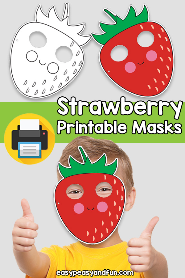 Printable Strawberry Mask Template Easy Peasy And Fun Membership