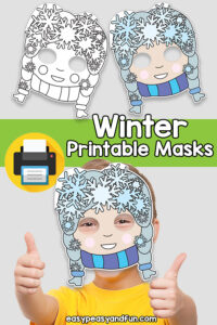 Printable Winter Mask Template – Easy Peasy and Fun Membership