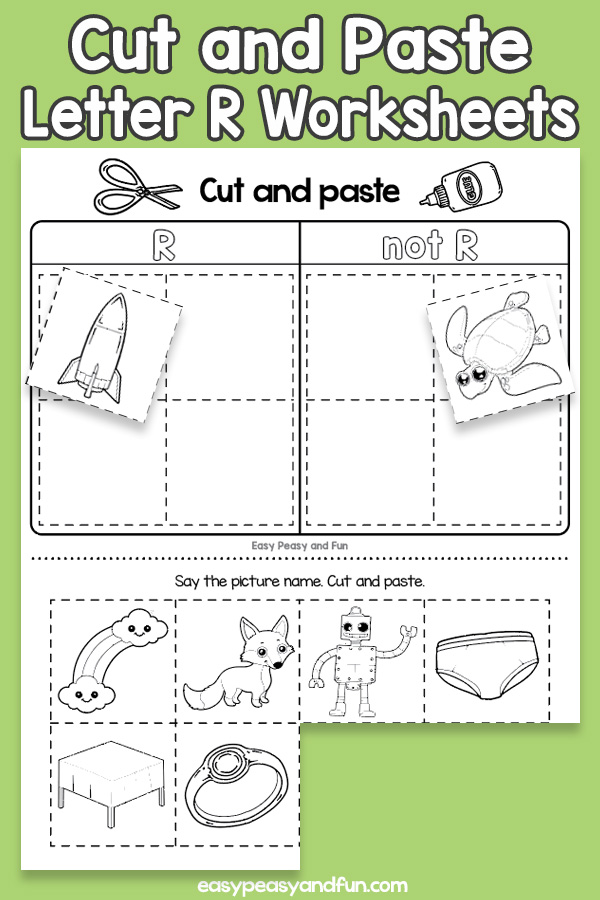 Cut and Paste Letter R Worksheets – Easy Peasy and Fun Membership