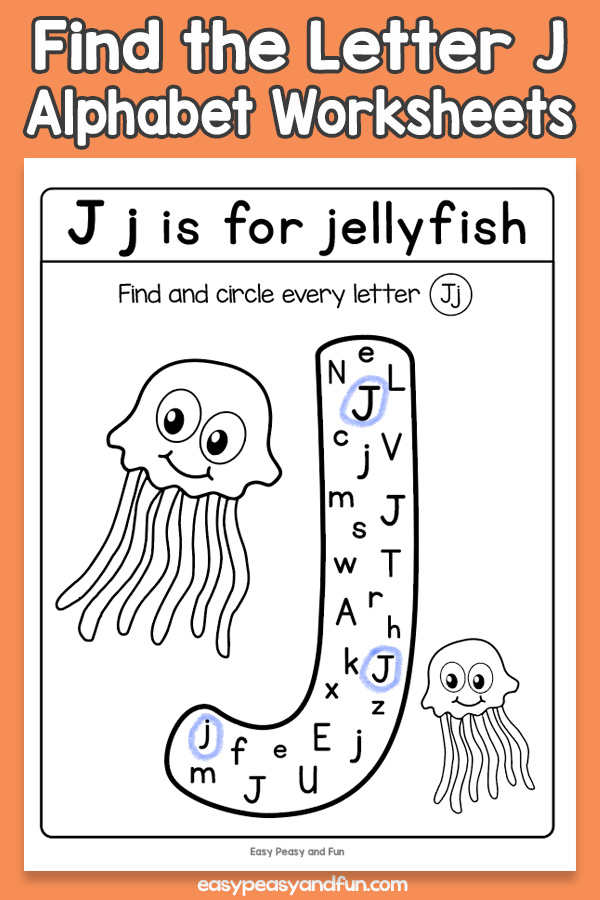 find the letter j worksheets easy peasy and fun membership