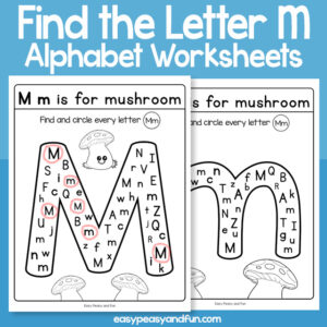 Find the Letter M Worksheets