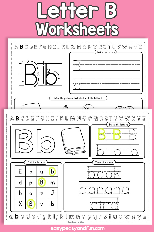 Letter B Worksheets - Alphabet Worksheets