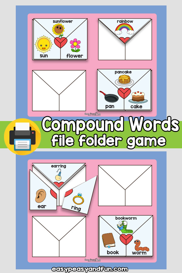 Compound Words File Folder Game