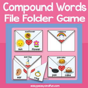 Love Notes Compound Words File Folder Game