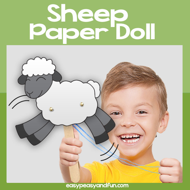 Sheep Paper Doll