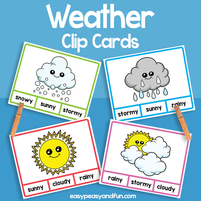 Weather Clip Cards