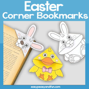 Printable Easter Corner Bookmarks
