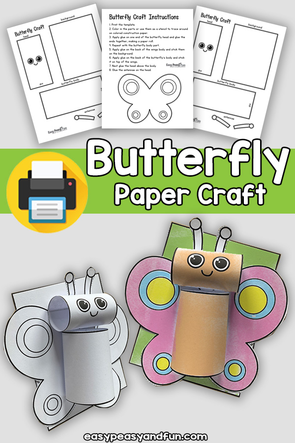 Paper Butterfly Craft for Kids