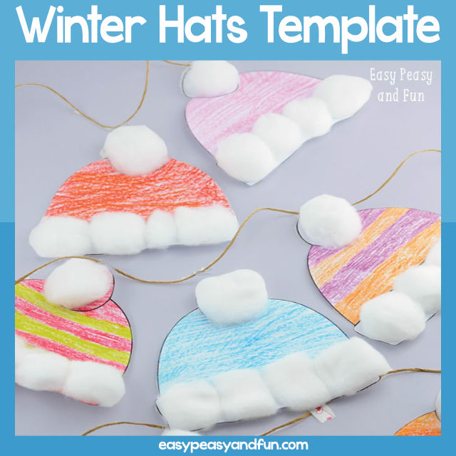Winter Hats Template Easy Peasy And Fun Membership