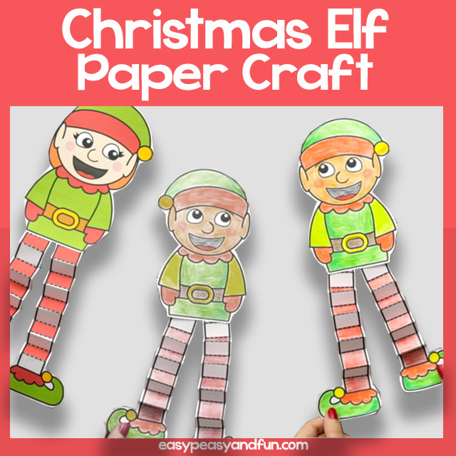 Christmas Elf Paper Craft Template