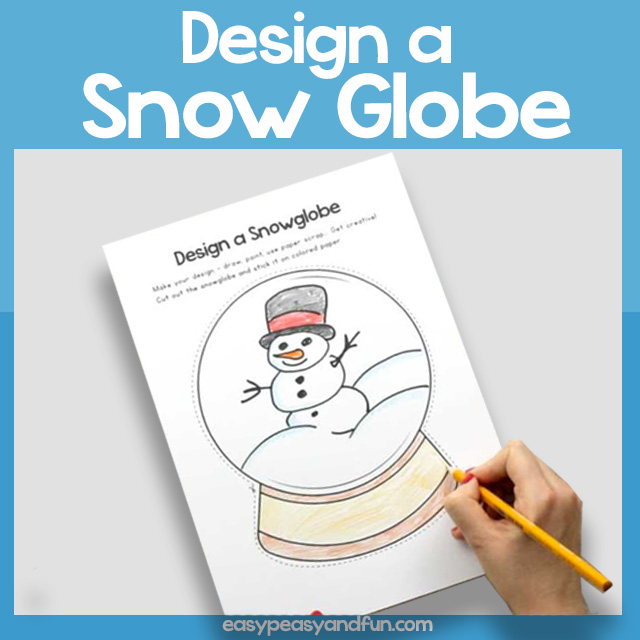 Printable Design a Snow Globe Template Easy Peasy and Fun Membership
