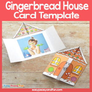Gingerbread house Card Template