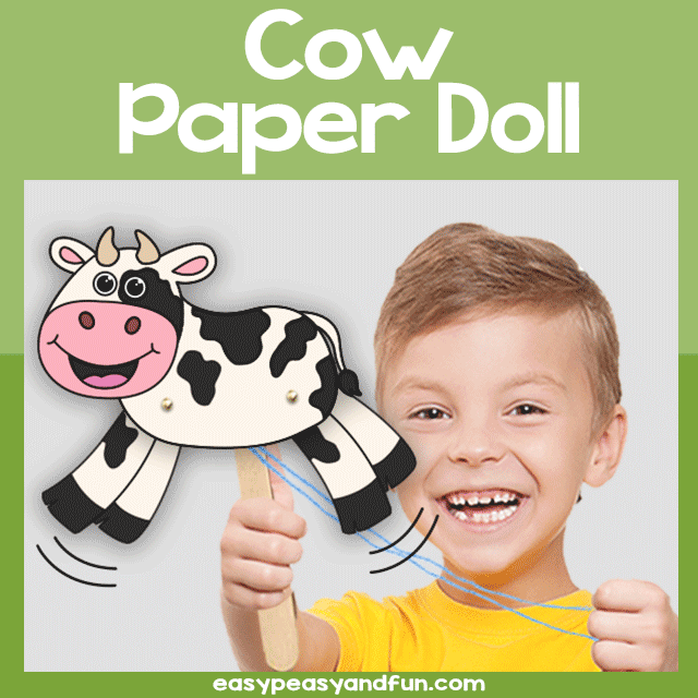 Cow Paper Doll