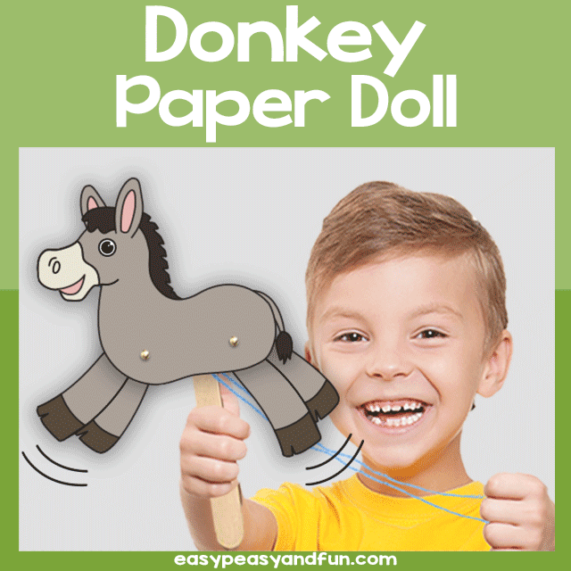 Donkey Paper Doll