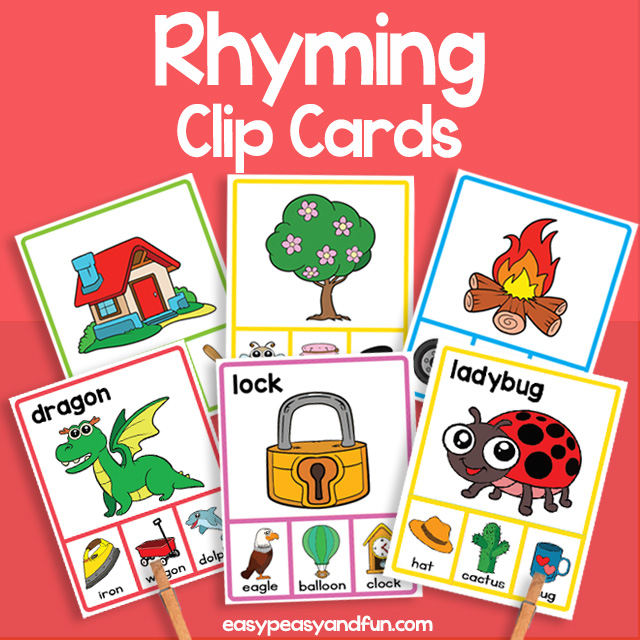 Rhyme Clip Cards