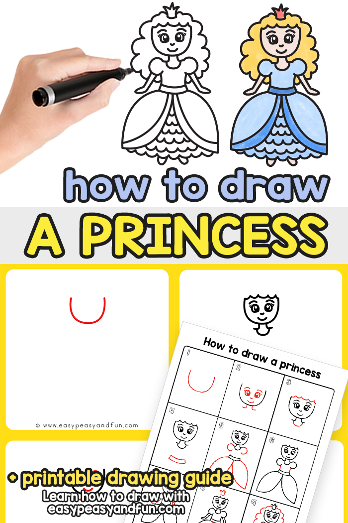 How to Draw a Princess Step by Step Tutorial