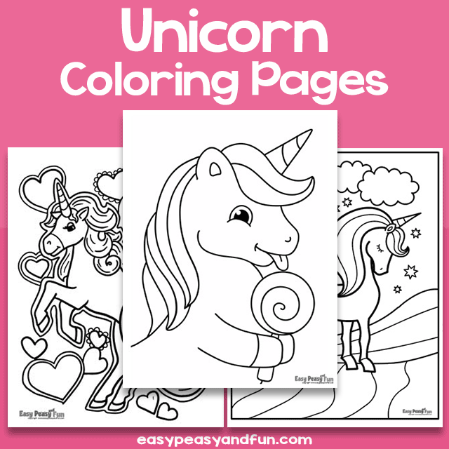Unicorn Coloring Sheets