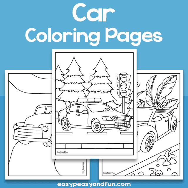 Car Coloring Sheets
