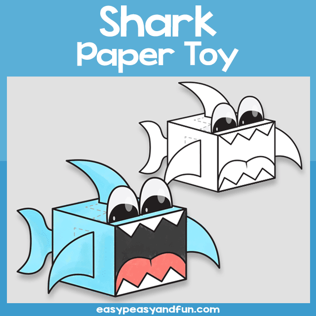 Shark Paper Toy