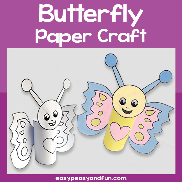 Butterfly Toilet Paper Roll Craft