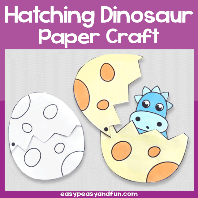 Hatching Dinosaur Paper Craft