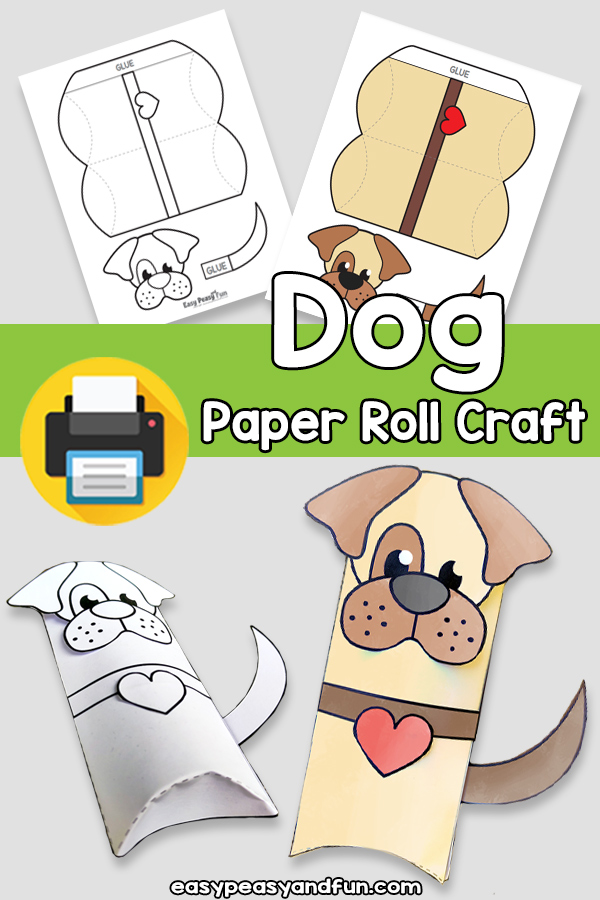 Dog Paper Roll Template