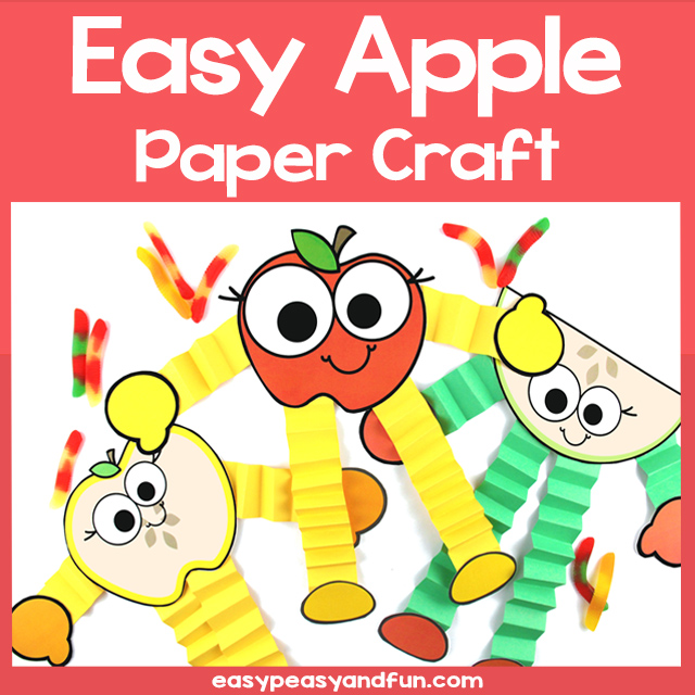 Easy Apple Craft Template