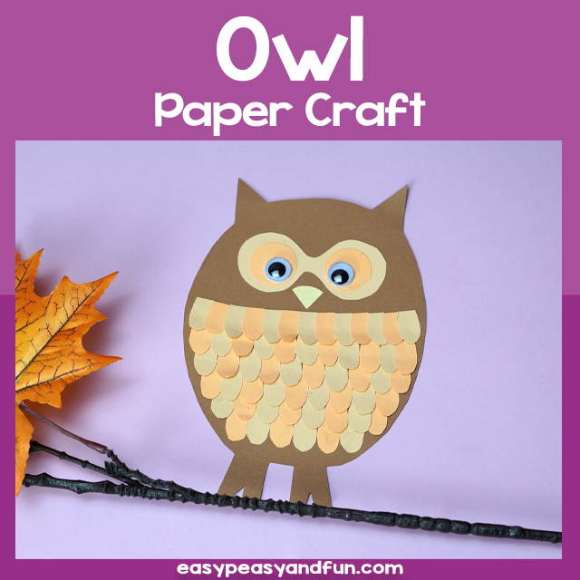 Paper Owl Craft Template
