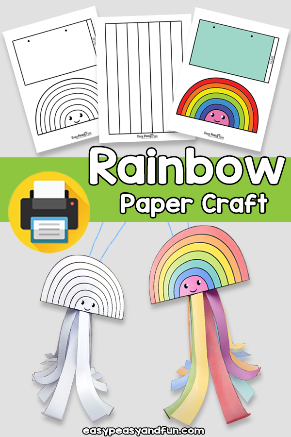 Rainbow Windsock Paper Template