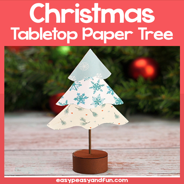 DIY Tabletop Paper Christmas Tree