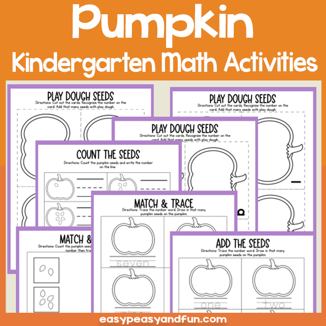 Kindergarten Pumpkin Math Activities