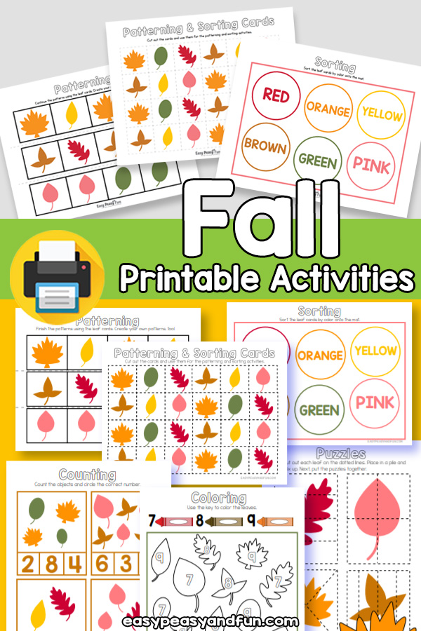 Printable Fall Activities