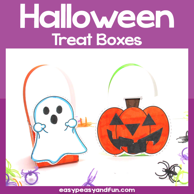 Printable Halloween Treat Boxes Template