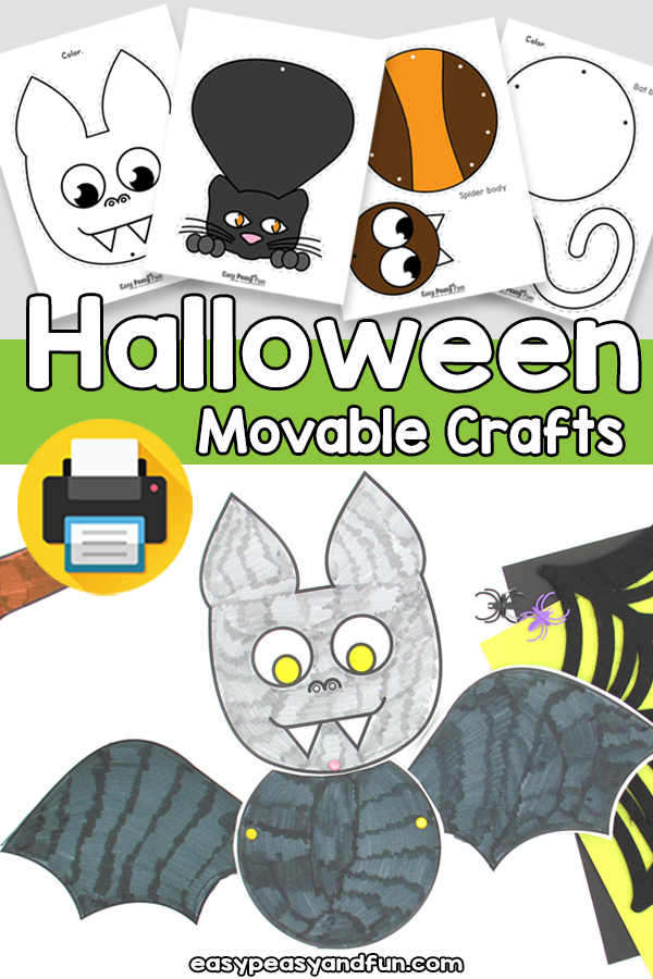 Simple Movable Halloween Crafts
