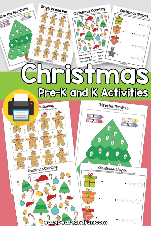 Christmas Pre-K and K Activities