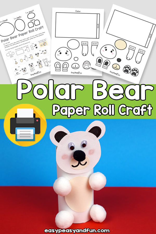 Polar Bear Paper Roll Craft