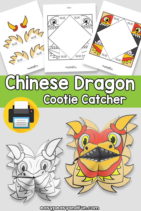 Chinese Dragon Cootie Catcher