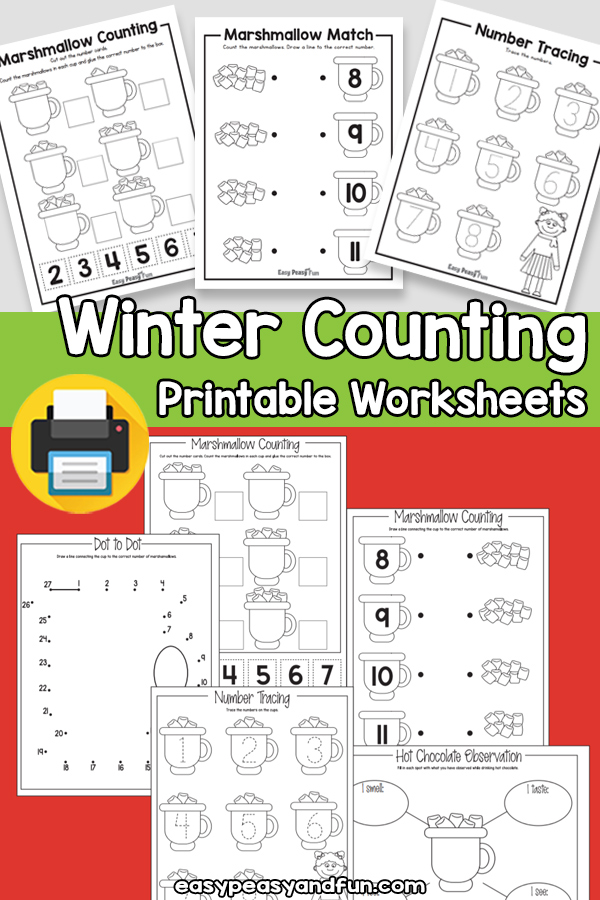Printable Winter Counting Activities