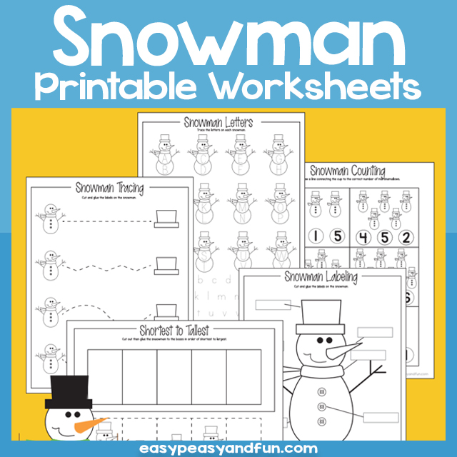 Snowman Worksheets