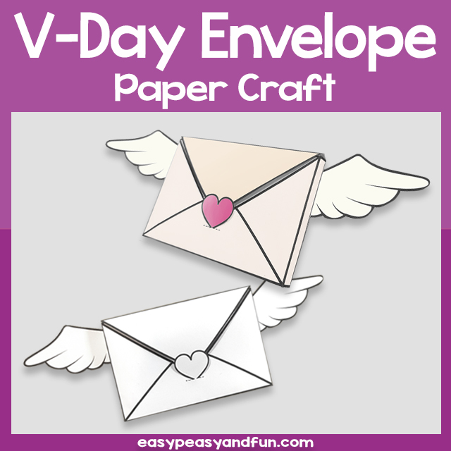 Valentines Day Envelope Paper Craft