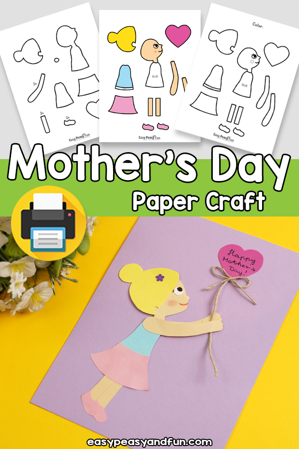 Mothers Day Paper Craft Template