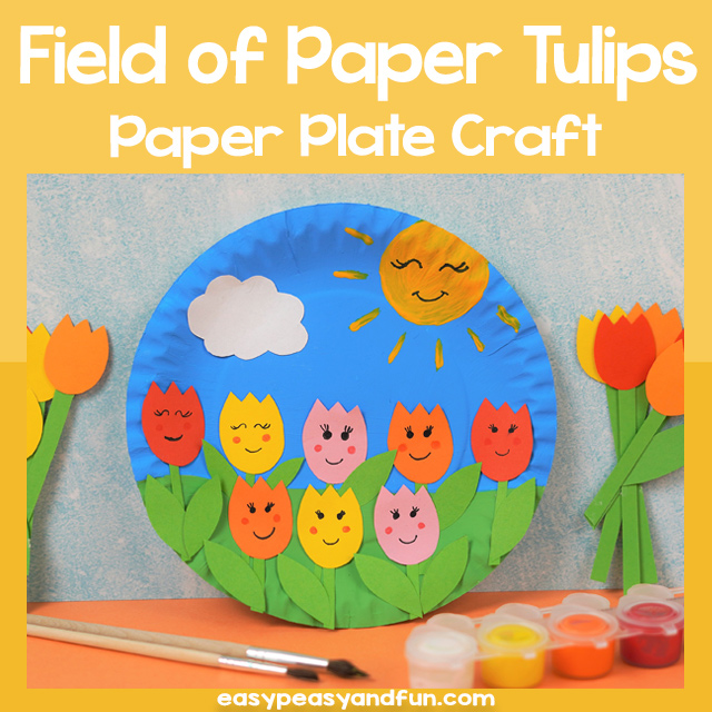 Field of Paper Tulips