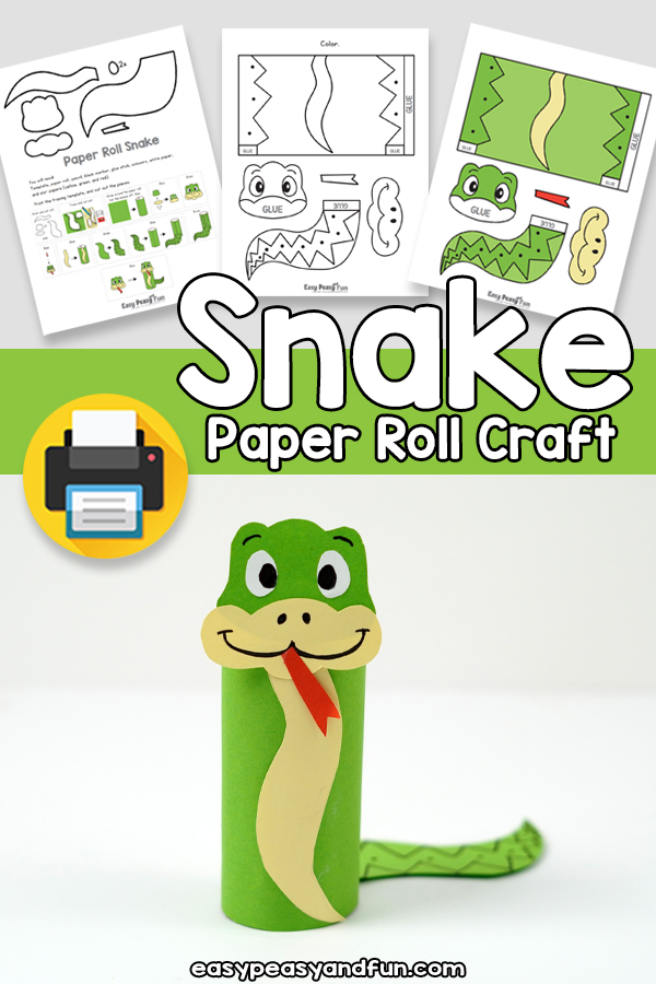 Paper Roll Snake Template